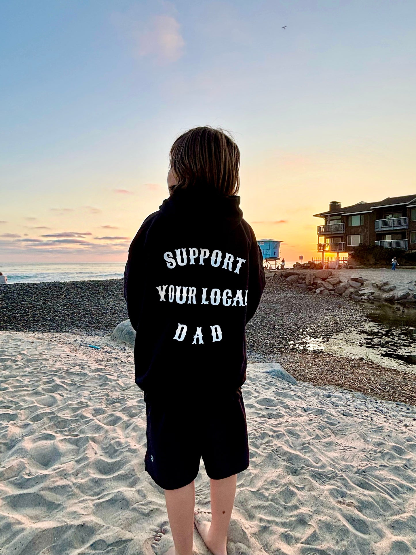 Youth Support Your Local Dad Hoodie