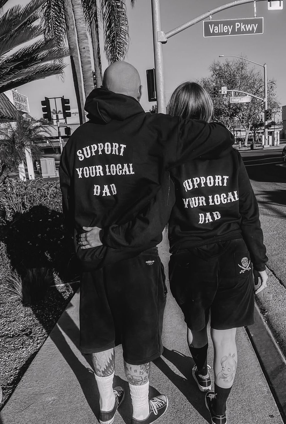 Adult- Support Your Local Dad Hoodie